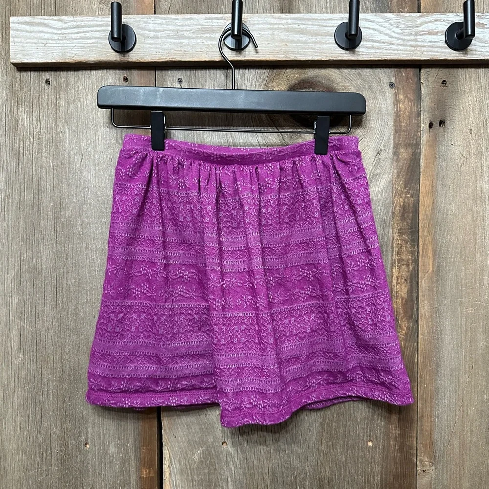 Old Navy Girls Textured Print Skirt in Prince Purple Size Large 10-12 Regular